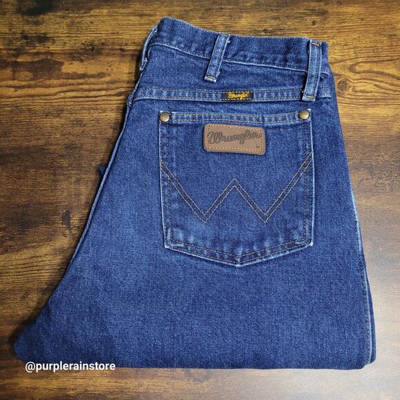 Wrangler Jeans 33x32 Reg Fit 47mwz Cowboy Cut Western Medium Dark Wash - Picture 1 of 11